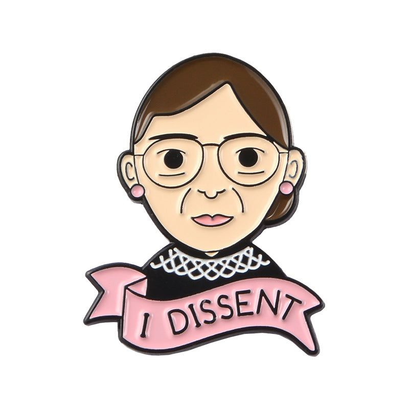 Ruth Bader Ginsburg Broche Feminist Emblem