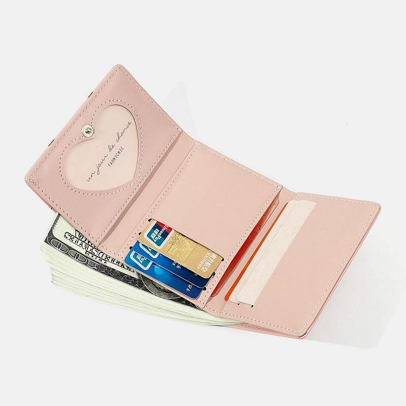 Kvinder 7 Card Slots Trifold Fruit Printed Wallet