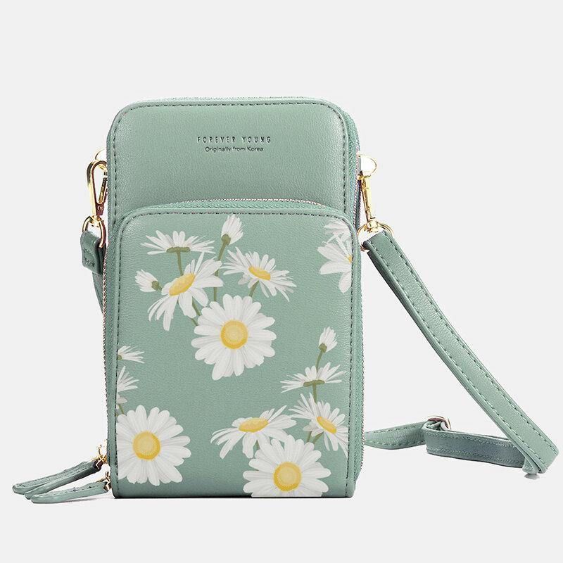 Kvinder Daisy Clutch Taske Kort Taske Telefon Taske Crossbody Taske