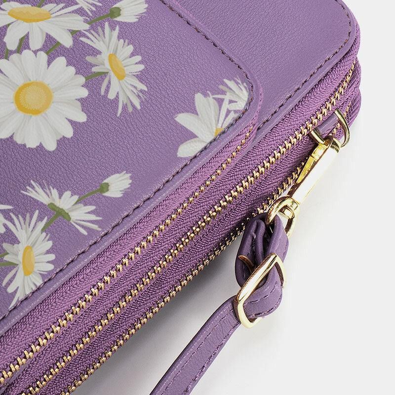 Kvinder Daisy Clutch Taske Kort Taske Telefon Taske Crossbody Taske