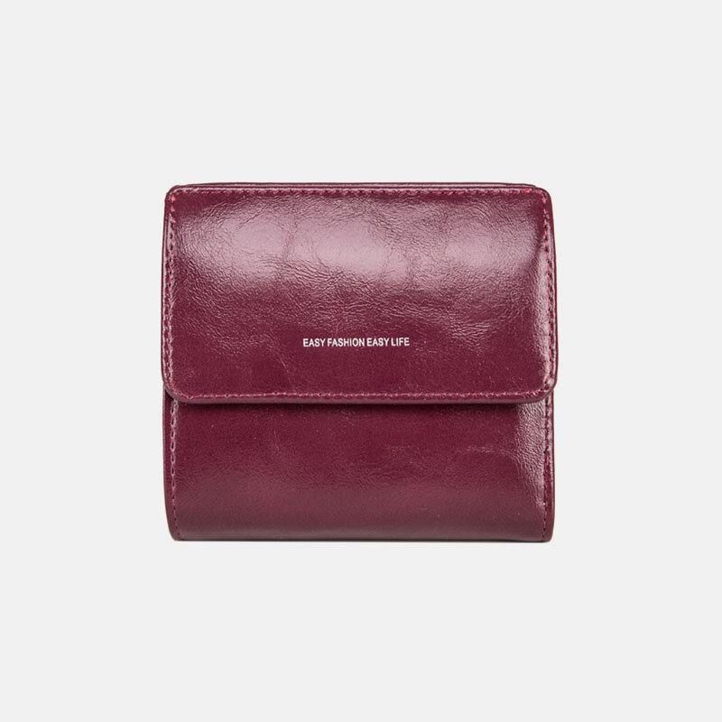 Kvinder Retro Mni Bifold Multi-Card Slot Card Holder Tegnebog