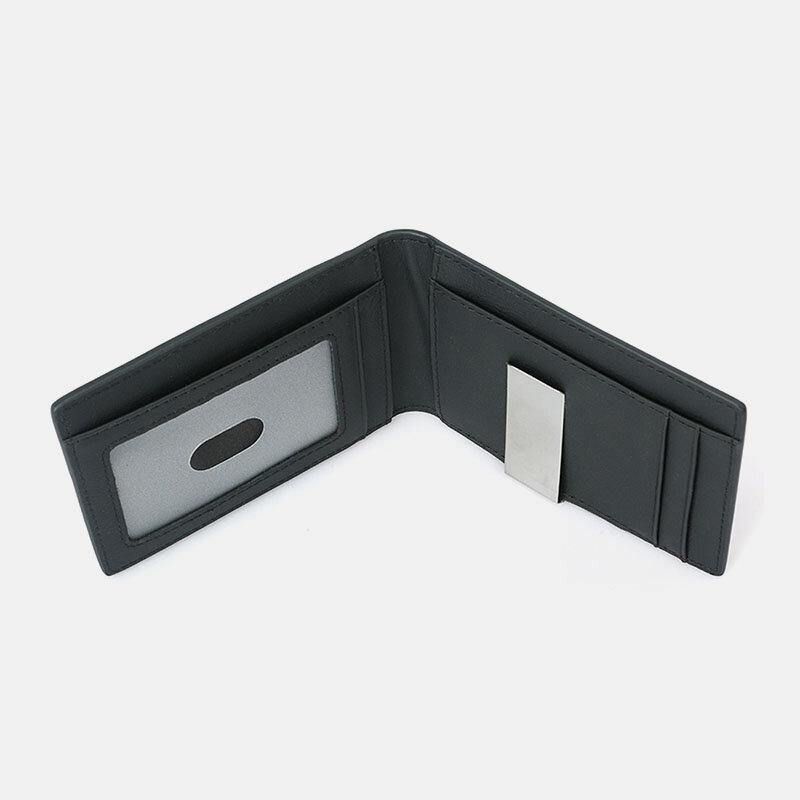 Mænd Multifunktion Business Rfid Carbon Fiber Us Dollar Clip Card Handel Kort Multi-Card Slots Tegnebog