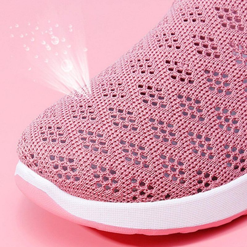 Kvinder Hollow Out Mesh Lazy Slip On Walking Sko