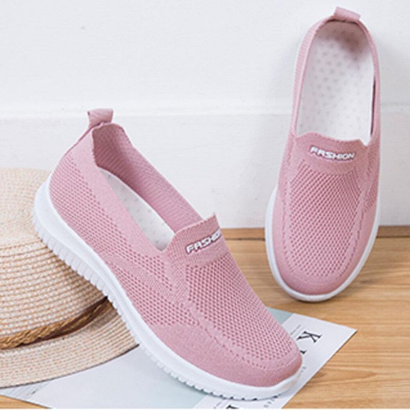 Kvinder Mesh Lukket Tå Lazy Slip On Casual Walking Sko