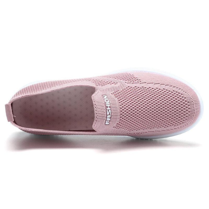 Kvinder Mesh Lukket Tå Lazy Slip On Casual Walking Sko