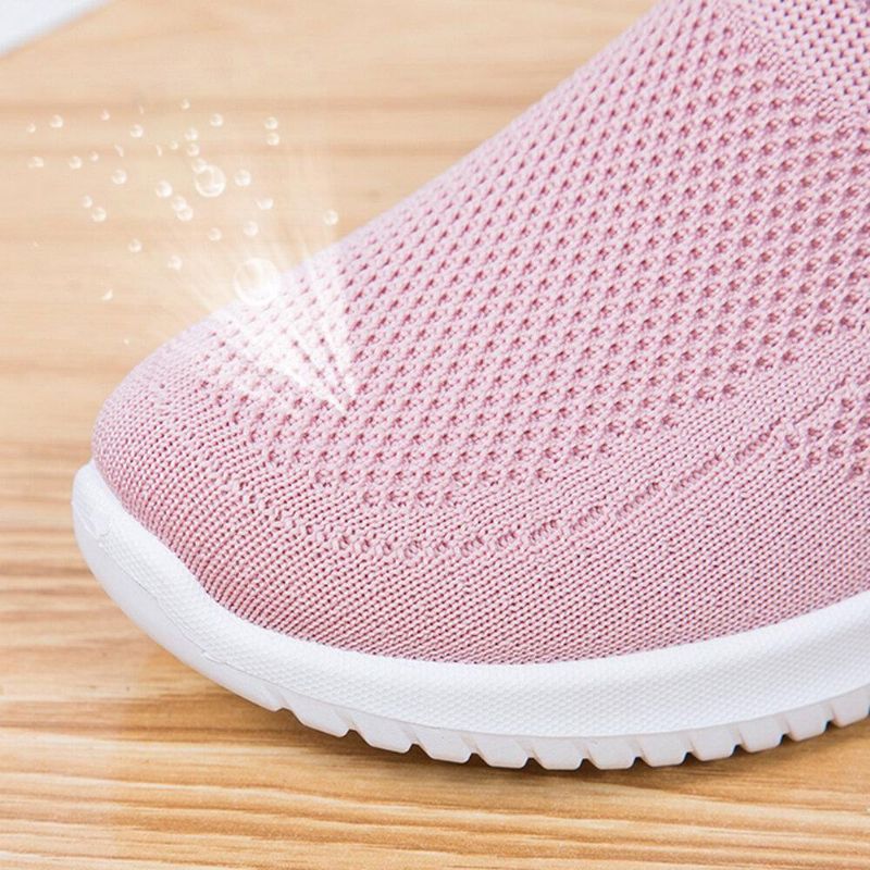 Kvinder Mesh Lukket Tå Lazy Slip On Casual Walking Sko