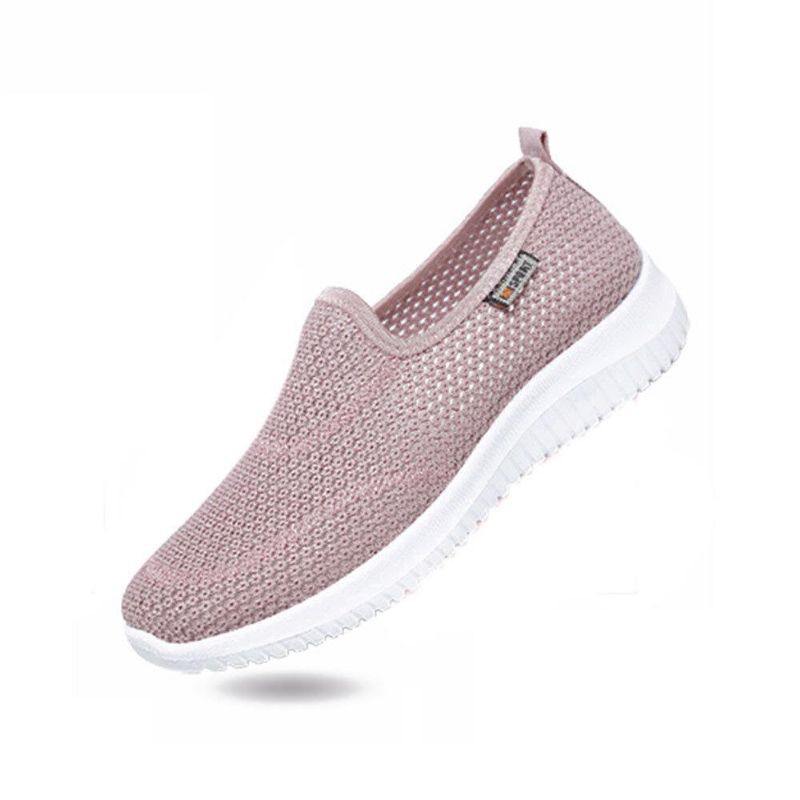 Kvinder Mesh Mønster Lazy Slip On Lette Fritidssko