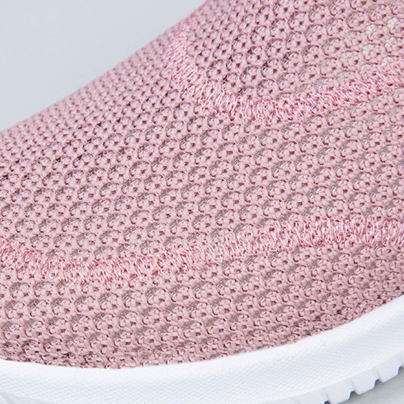 Kvinder Mesh Mønster Lazy Slip On Lette Fritidssko