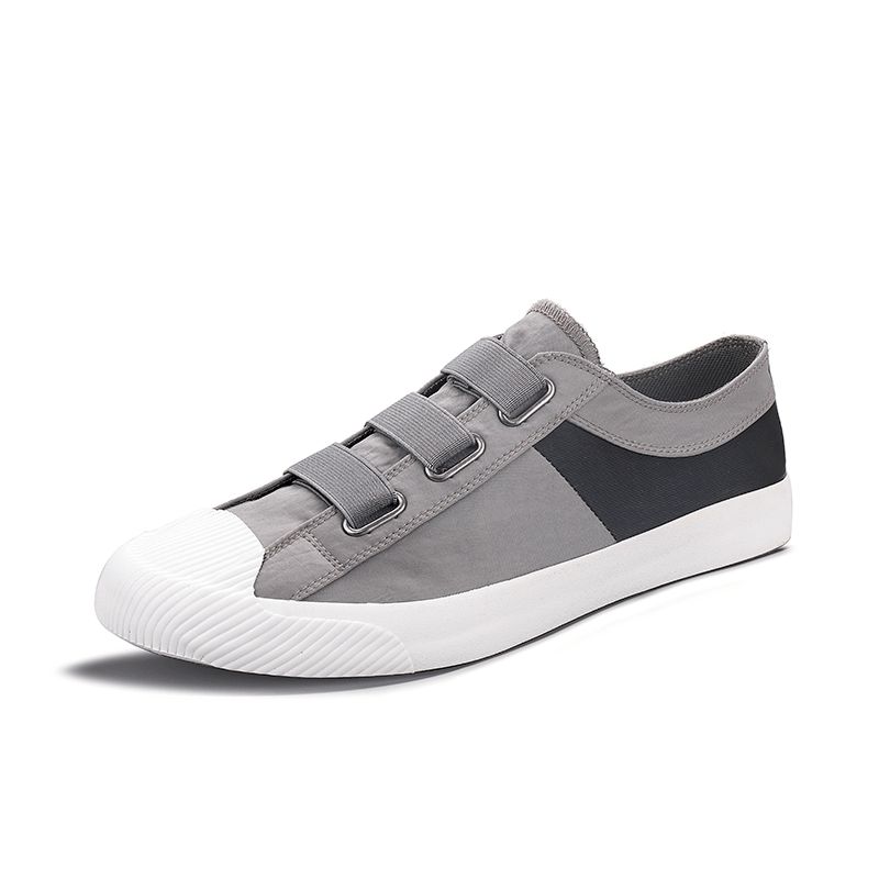 Mænd Colorblock Comfy Åndbart Elastisk Bånd Slip On Casual Daily Canvas Sneakers