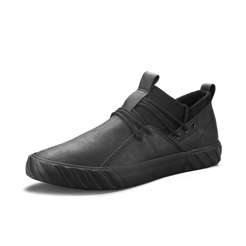 Mænd Comfy Micorifber Læder Skridsikker Blød Sål Low Top Casual Sneakers