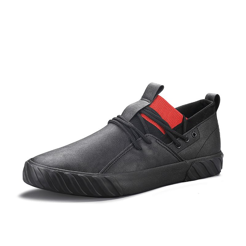 Mænd Comfy Micorifber Læder Skridsikker Blød Sål Low Top Casual Sneakers