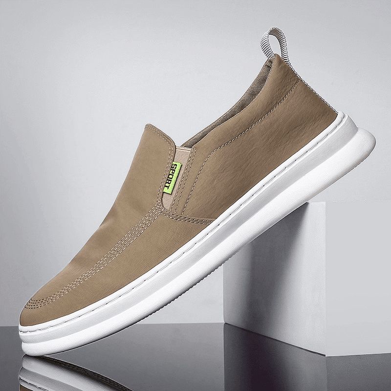 Mænd Ice Silke Cloth Åndbar Køresko Slip On Skate Sneakers