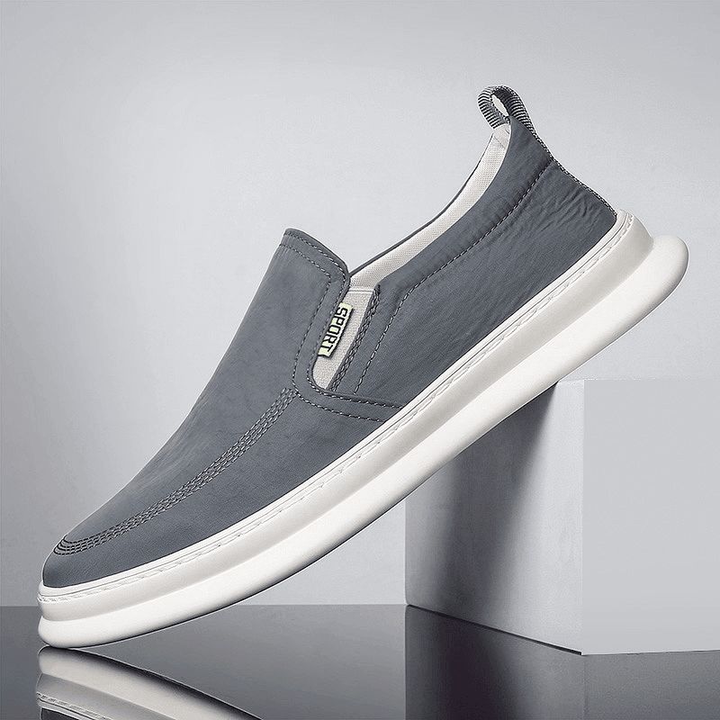 Mænd Ice Silke Cloth Åndbar Køresko Slip On Skate Sneakers