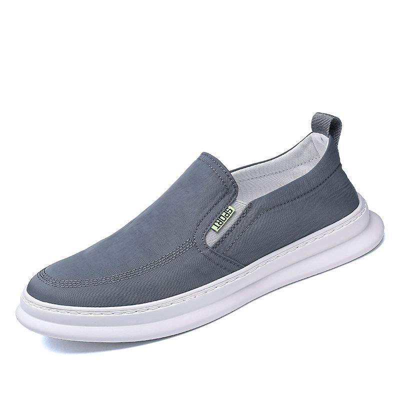 Mænd Ice Silke Cloth Åndbar Køresko Slip On Skate Sneakers