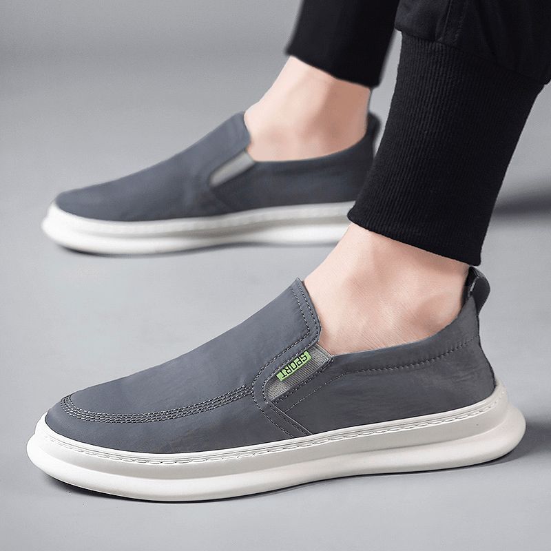 Mænd Ice Silke Cloth Åndbar Køresko Slip On Skate Sneakers