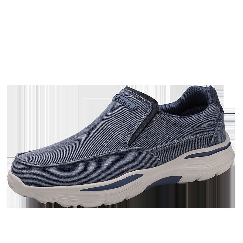 Mænd Sport Letvægts Platform Behagelige Slip On Casual Denim Sneakers