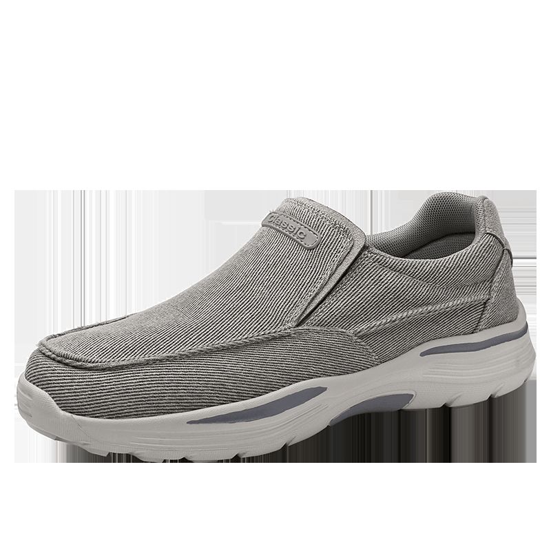 Mænd Sport Letvægts Platform Behagelige Slip On Casual Denim Sneakers