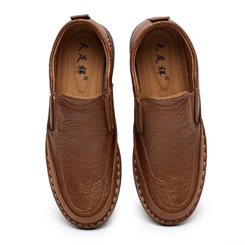 Mænd Skridsikker Slip-On-Elastisk Bånd Blød Sål Causal Daily Oxfords