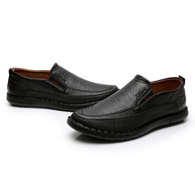 Mænd Skridsikker Slip-On-Elastisk Bånd Blød Sål Causal Daily Oxfords