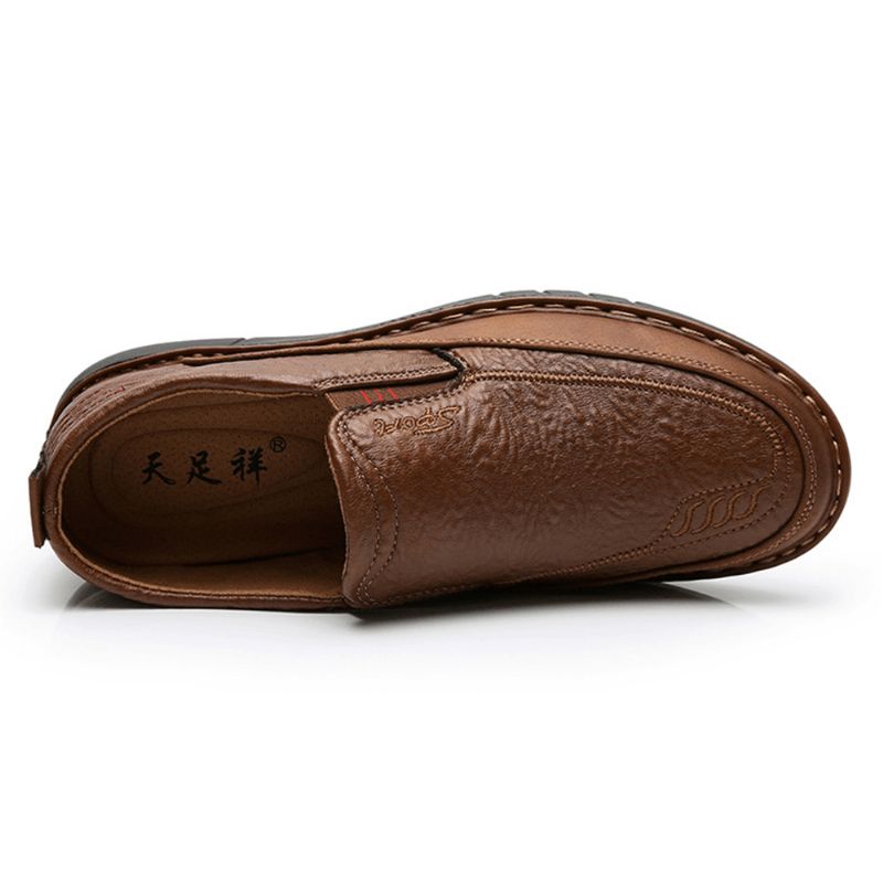 Mænd Skridsikker Slip-On-Elastisk Bånd Blød Sål Causal Daily Oxfords