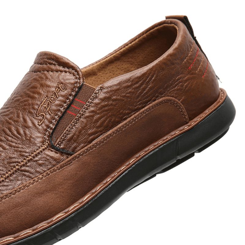 Mænd Skridsikker Slip-On-Elastisk Bånd Blød Sål Causal Daily Oxfords