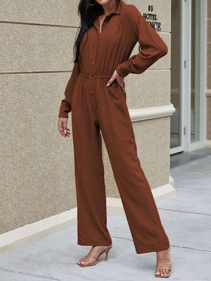 Skjortekrave Jumpsuit & Romper