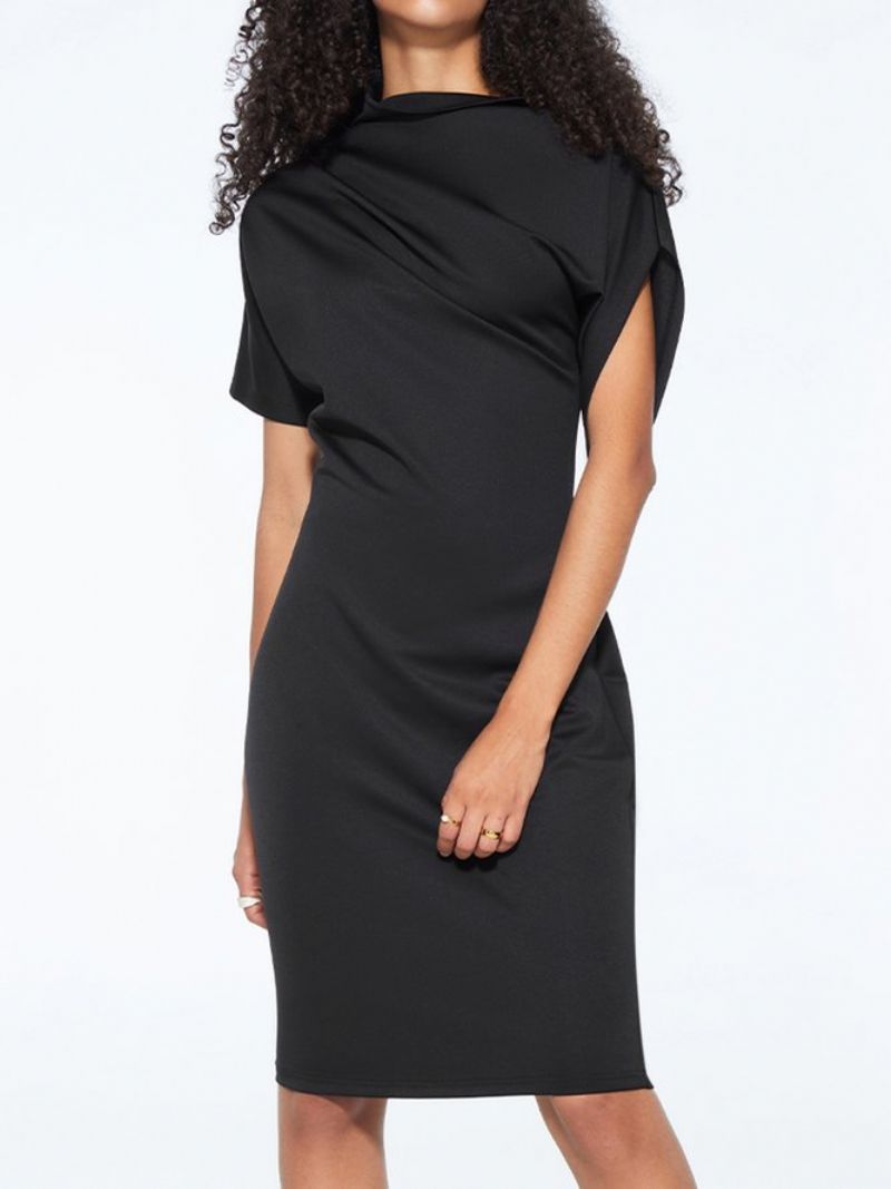 Urban Regular Fit Plain Knee Dress