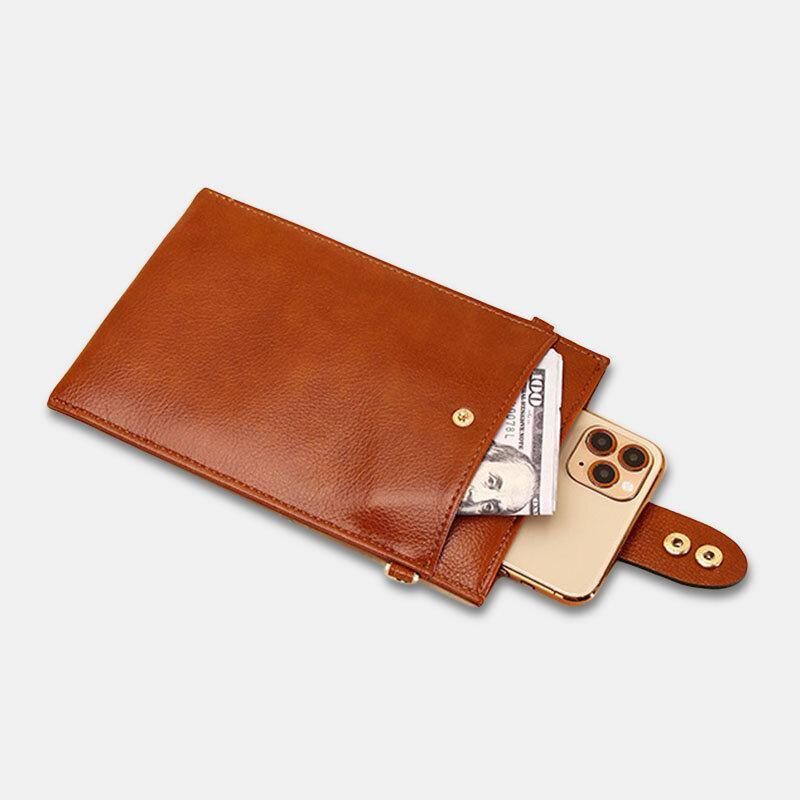 Kvinder Pu Læder Retro 6.3 Tommer Telefontaske Mini Multi-Card Slot Crossbody Tasker Skuldertaske