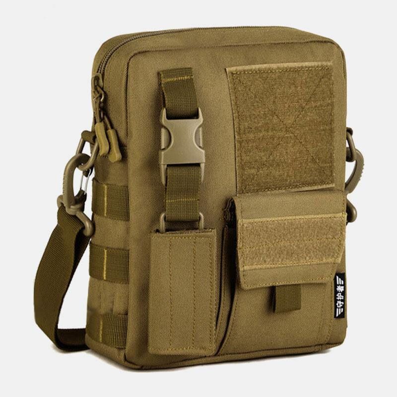 Mænd Camo Mønster Multifunktion Stor Kapacitet Udendørs Rejse Taktisk Taske Crossbody Taske Skuldertaske Firkantet Taske