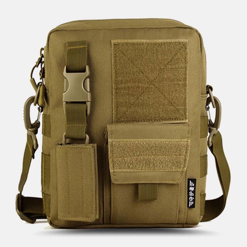 Mænd Camo Mønster Multifunktion Stor Kapacitet Udendørs Rejse Taktisk Taske Crossbody Taske Skuldertaske Firkantet Taske