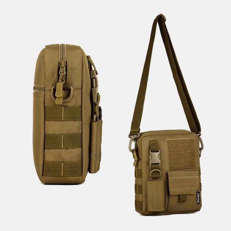 Mænd Camo Mønster Multifunktion Stor Kapacitet Udendørs Rejse Taktisk Taske Crossbody Taske Skuldertaske Firkantet Taske