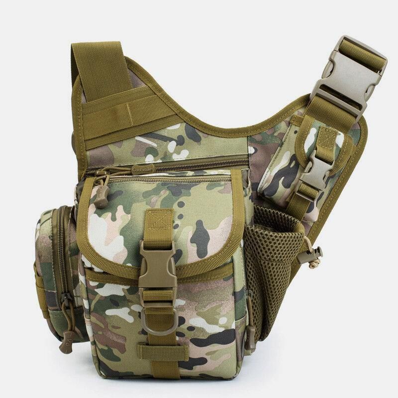 Mænd Oxford Udendørs Ridning Sport Camo Vandtæt Crossbody-Taske Med Stor Kapacitet Taljetaske Sadeltaske