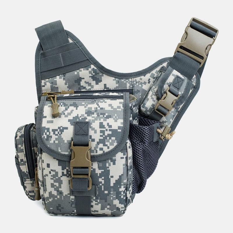 Mænd Oxford Udendørs Ridning Sport Camo Vandtæt Crossbody-Taske Med Stor Kapacitet Taljetaske Sadeltaske