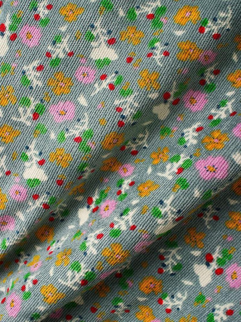 Bohemian Floral Print 3/4 Længde Ærmer Casual Jakke Til Kvinder