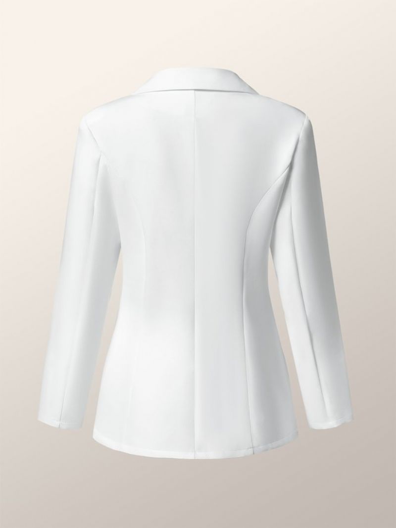 Regular Fit Lapel Collar Plain Blazer