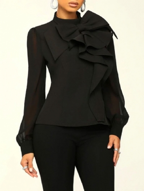 Almindelig Elegant Buebluse Med Standkrave