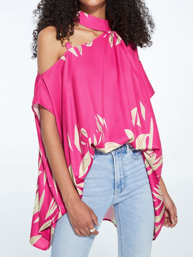 Statement Løsne Planter Asymmetrisk Neck Top