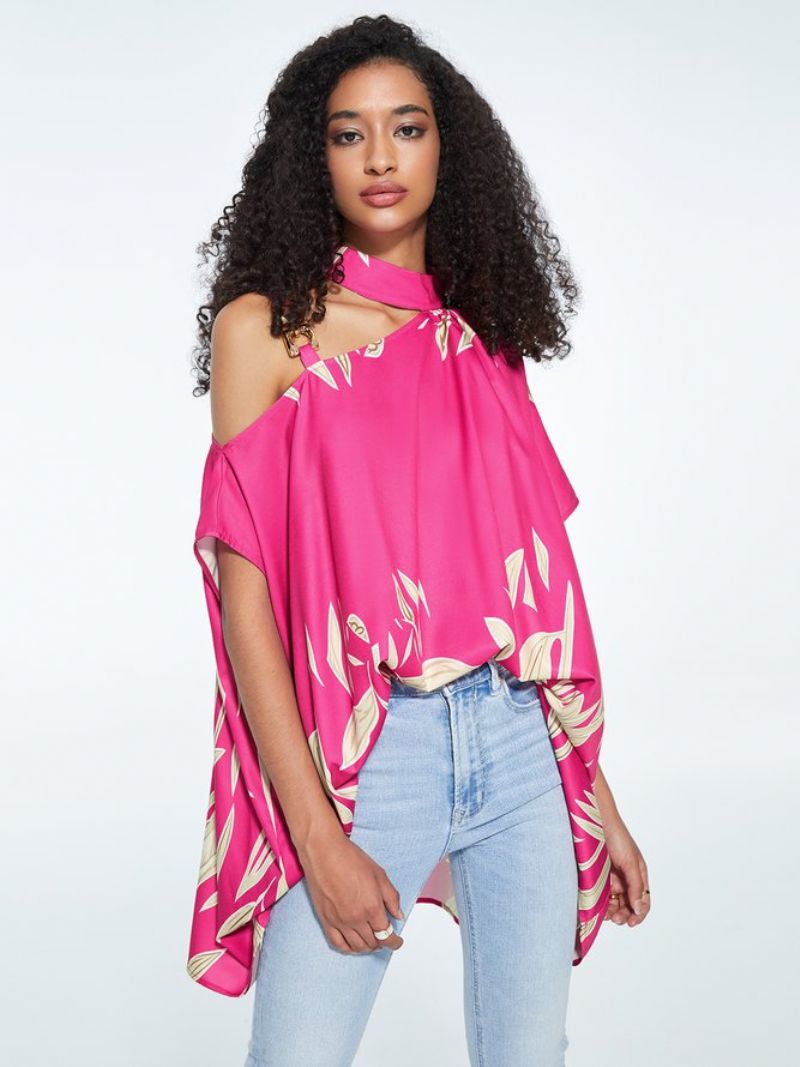 Statement Løsne Planter Asymmetrisk Neck Top