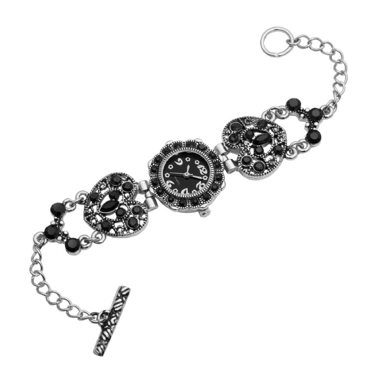 Asj Mode Elegant Blomsterformede Armbåndsur Til Kvinder Quartz ur Armbånd