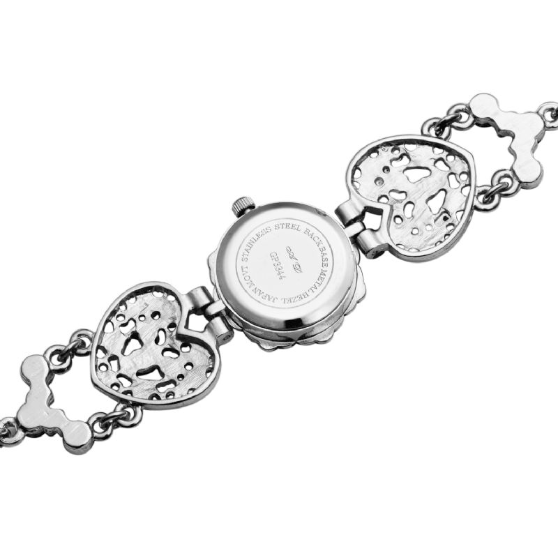 Asj Mode Elegant Blomsterformede Armbåndsur Til Kvinder Quartz ur Armbånd