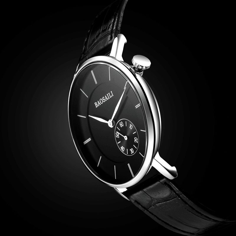 Baosaili Bsl1045 Minimalistisk Mænd Armbåndsur Ultra Thin Dial Case Quartz ur