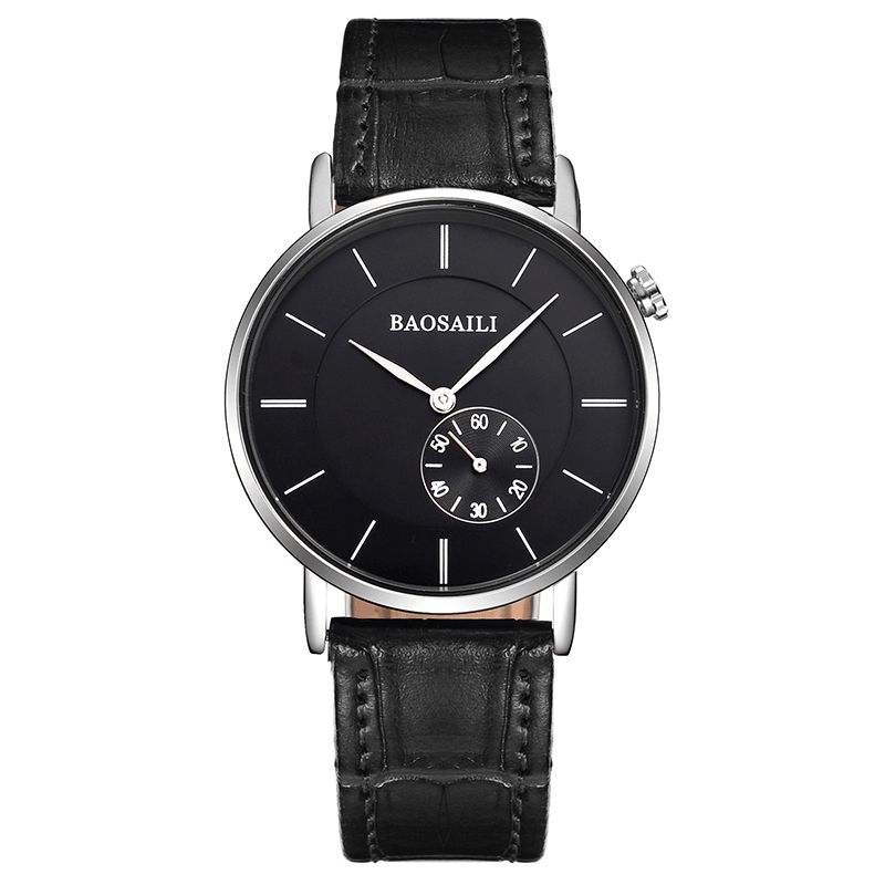 Baosaili Bsl1045 Minimalistisk Mænd Armbåndsur Ultra Thin Dial Case Quartz ur