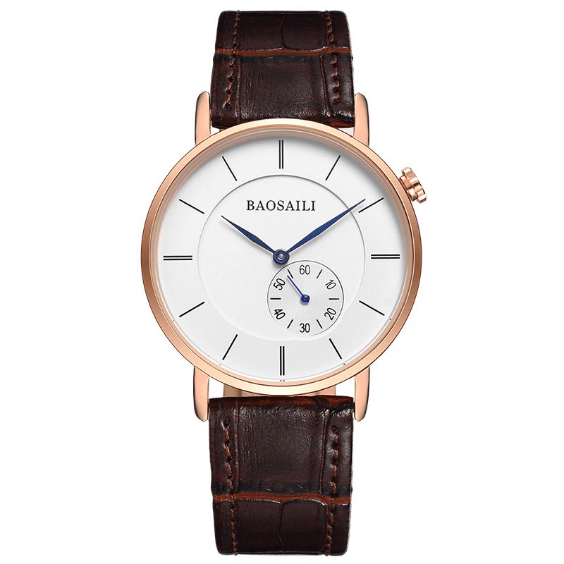 Baosaili Bsl1045 Minimalistisk Mænd Armbåndsur Ultra Thin Dial Case Quartz ur