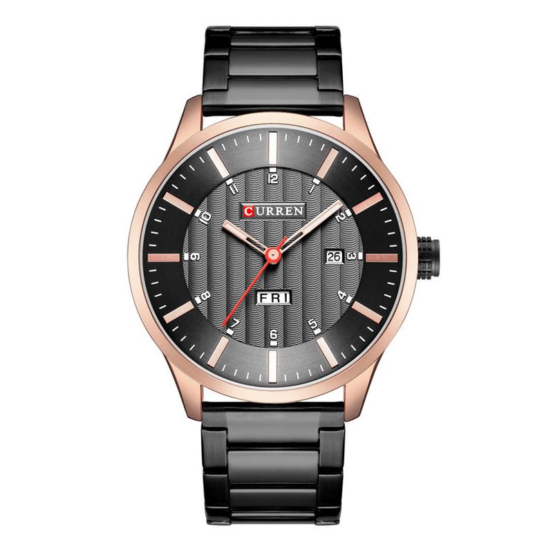 Curren 8316 Vandtæt Business Style Mænd Armbåndsur Kalender Quartz Ure