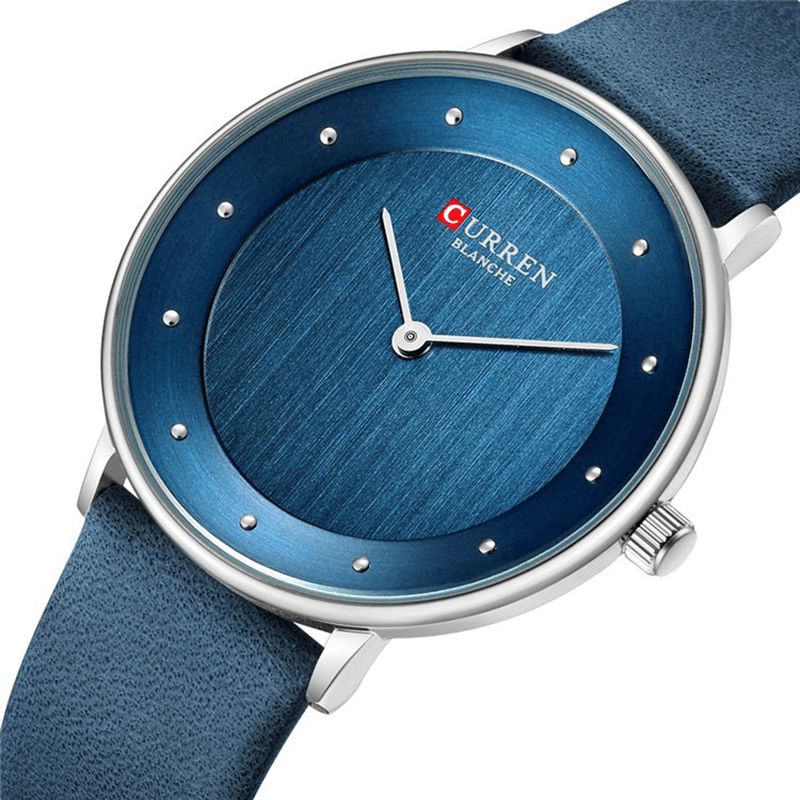 Curren 9033 Mode Casual Time Display Pu Læderrem Kvinder Quartz ur