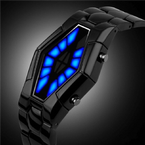 Deffrun Cobra Led Display Watch Full Steel Luminous Herre digitalur