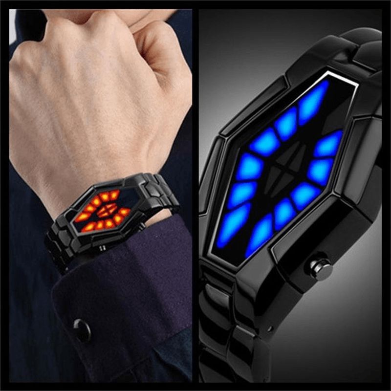 Deffrun Cobra Led Display Watch Full Steel Luminous Herre digitalur