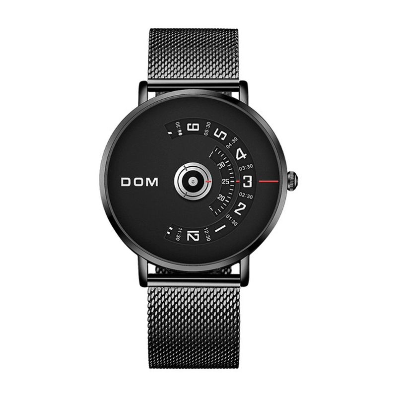 Dom M-1303 Mode Herreur Creative Dial 3Atm Vandtæt Quartz ur