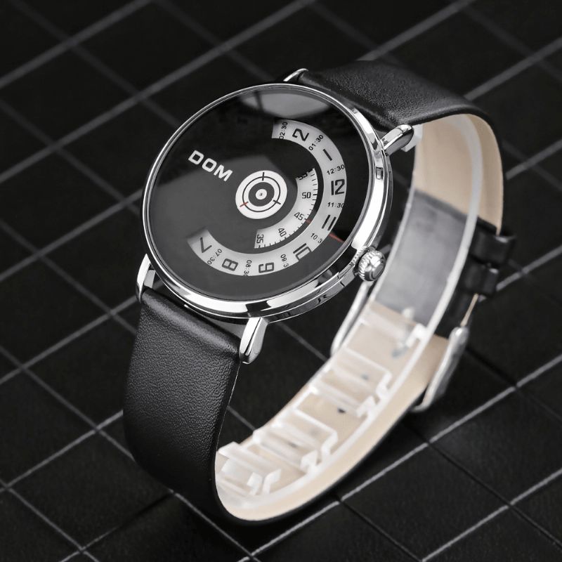 Dom M-1303 Mode Herreur Creative Dial 3Atm Vandtæt Quartz ur