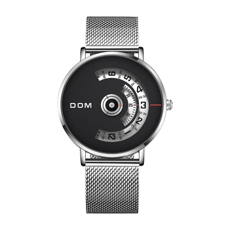 Dom M-1303 Mode Herreur Creative Dial 3Atm Vandtæt Quartz ur